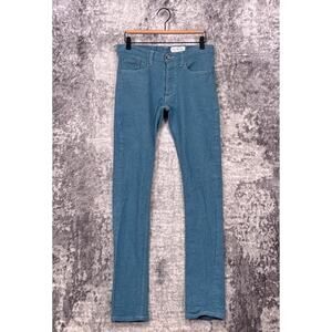 Gustin Jeans 33 x 33 Mens Skinny Fit Light Blue Selvedge Denim